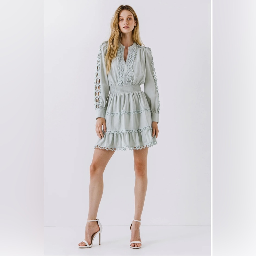 Endless Rose LACE TRIM MINI DRESS, size XS